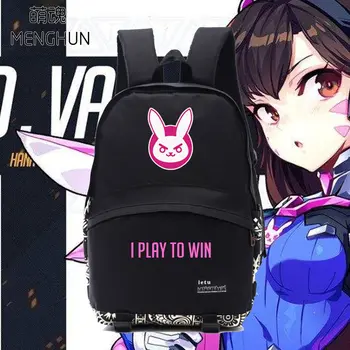 OW FANS backpacks hot game cool black nylon school bag Ow heroes DVA I PLAY TO WIN BACKPACK for students game fans nb050
OW FANS backpacks hot game cool black nylon school bag Ow heroes DVA I PLAY TO WIN BACKPACK for students game fans nb050