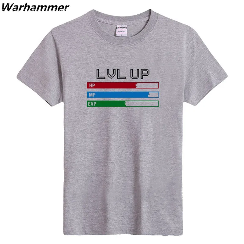 Warhammer LVL UP Game Fans Tee Shirt Geek Style Casual Fit Men T shirt U.S. Size Cotton Print Short Sleeved T-shirt DropShipping
Warhammer LVL UP Game Fans Tee Shirt Geek Style Casual Fit Men T shirt U.S. Size Cotton Print Short Sleeved T-shirt DropShipping