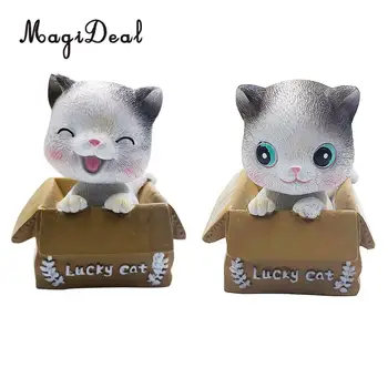 MagiDeal Resin Cute Lucky Cat Shaking Head Figurine Car Ornament Craft Home Decor
MagiDeal Resin Cute Lucky Cat Shaking Head Figurine Car Ornament Craft Home Decor