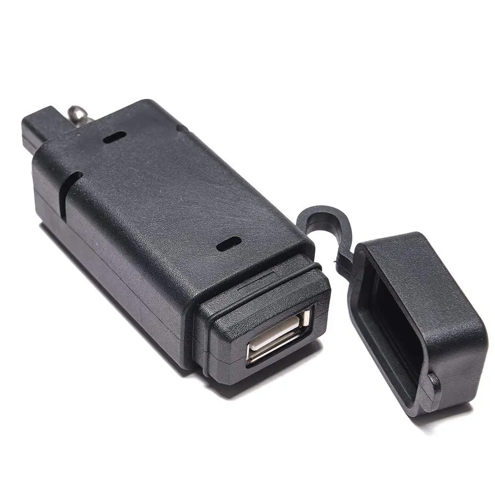SAE to USB Adapter Motorcycle Quick Disconnect Plug with USB Charger for Cell Phones GPS and Any Other Devices
SAE to USB Adapter Motorcycle Quick Disconnect Plug with USB Charger for Cell Phones GPS and Any Other Devices