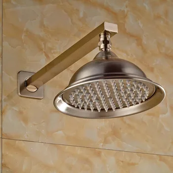 Nickel Brushed Bathroom 8" Round Rain Shower Head Wall Mounted with Shower Arm Top Shower Sprayer
Nickel Brushed Bathroom 8" Round Rain Shower Head Wall Mounted with Shower Arm Top Shower Sprayer