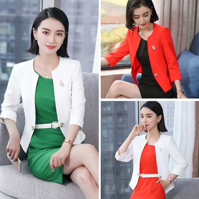 IZICFLY New Style Summer women suits with blazer dress Uniform Business Orange Blazer Office Dress Suit costume femme Plus Size
IZICFLY New Style Summer women suits with blazer dress Uniform Business Orange Blazer Office Dress Suit costume femme Plus Size