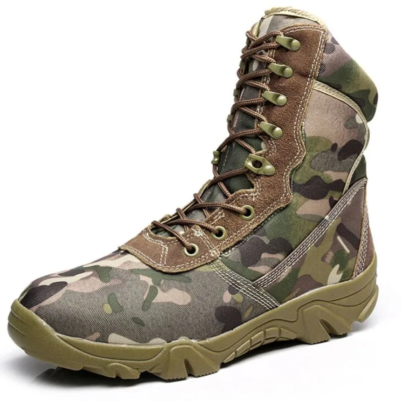 

Men military boots camouflage tactical combat boots asker bot men kamuflaj bot army shoes men climbing shoes botas hombre-in Mot