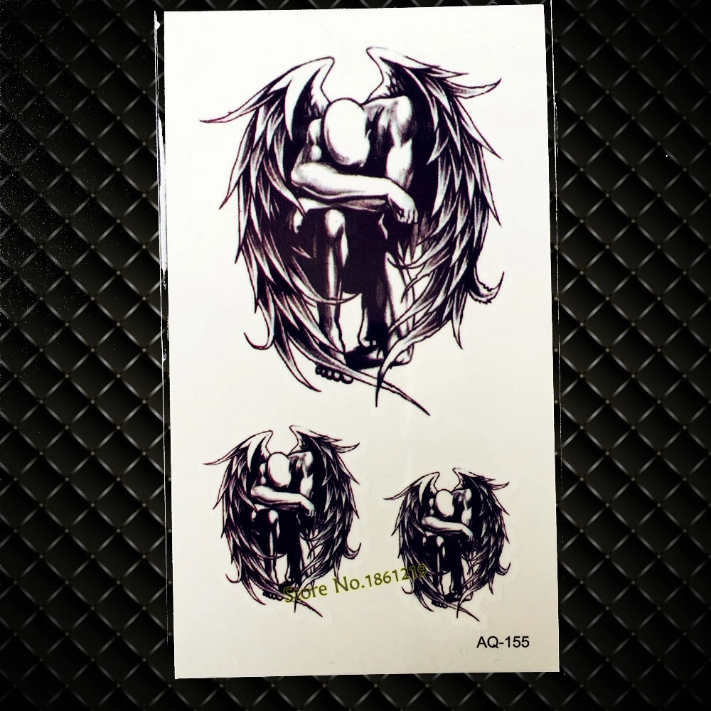 Dark Fallen Angel Demon Temporary Tattoo Sticker For Men Women Arm Leg Fake Tattoo Waterproof Body Art Tattoo Stickers GAQ-155
Dark Fallen Angel Demon Temporary Tattoo Sticker For Men Women Arm Leg Fake Tattoo Waterproof Body Art Tattoo Stickers GAQ-155