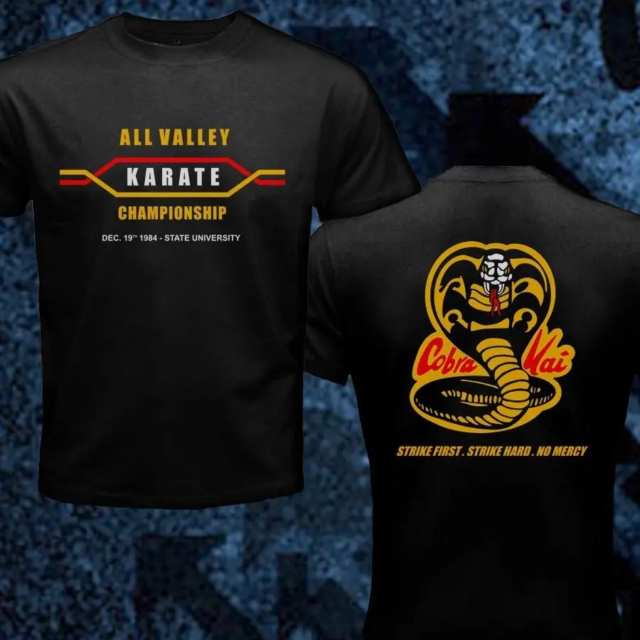 The Karate Kid Cobra Kai All Valley Karate Championship Retro Movie Martial Art Double Side 2019 New Fashion O Neck Slim T Shirt
The Karate Kid Cobra Kai All Valley Karate Championship Retro Movie Martial Art Double Side 2019 New Fashion O Neck Slim T Shirt