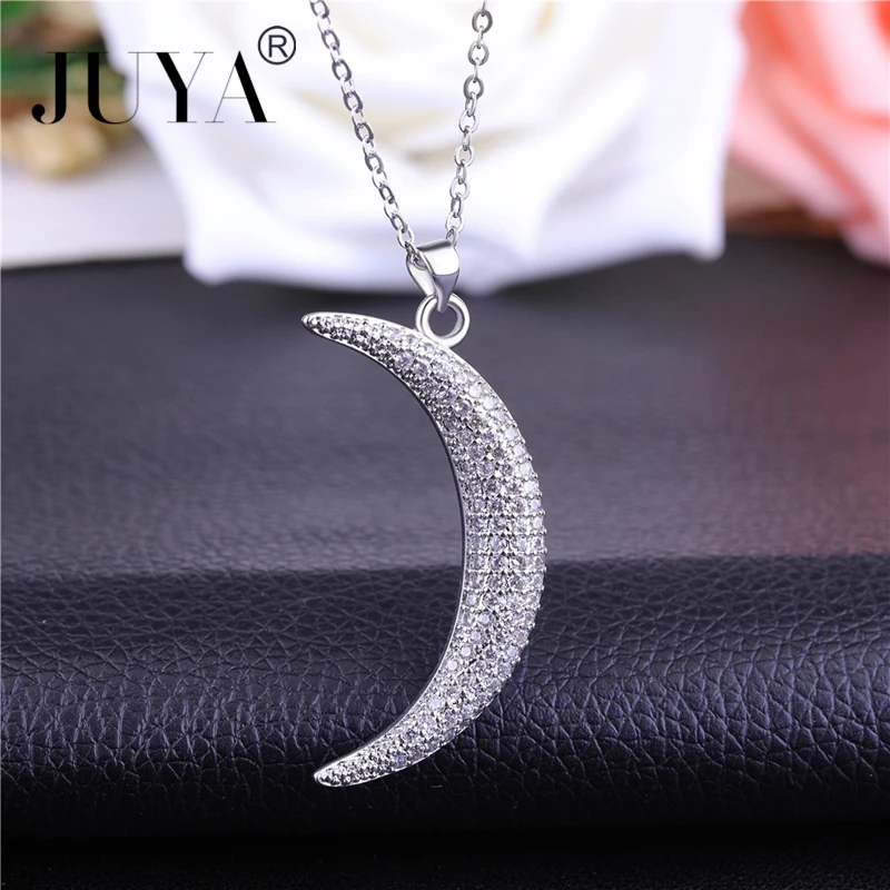 2018 Shining Cubic Zirconia Rhinestone Moon Pendant Necklace For Women Simple Fashion Chain Choker Necklace Collares de moda
2018 Shining Cubic Zirconia Rhinestone Moon Pendant Necklace For Women Simple Fashion Chain Choker Necklace Collares de moda
