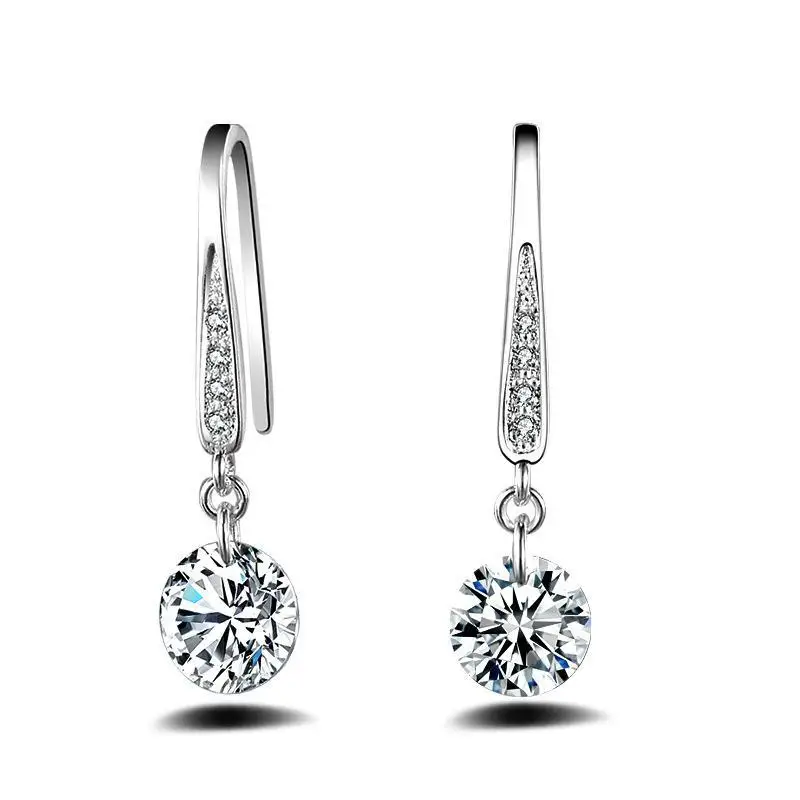 

Drop Earrings For Women Zircon Earring Earings 925 Sterling Silver Jewelry Earing Brincos Brinco Oorbellen Pendientes Ja304
