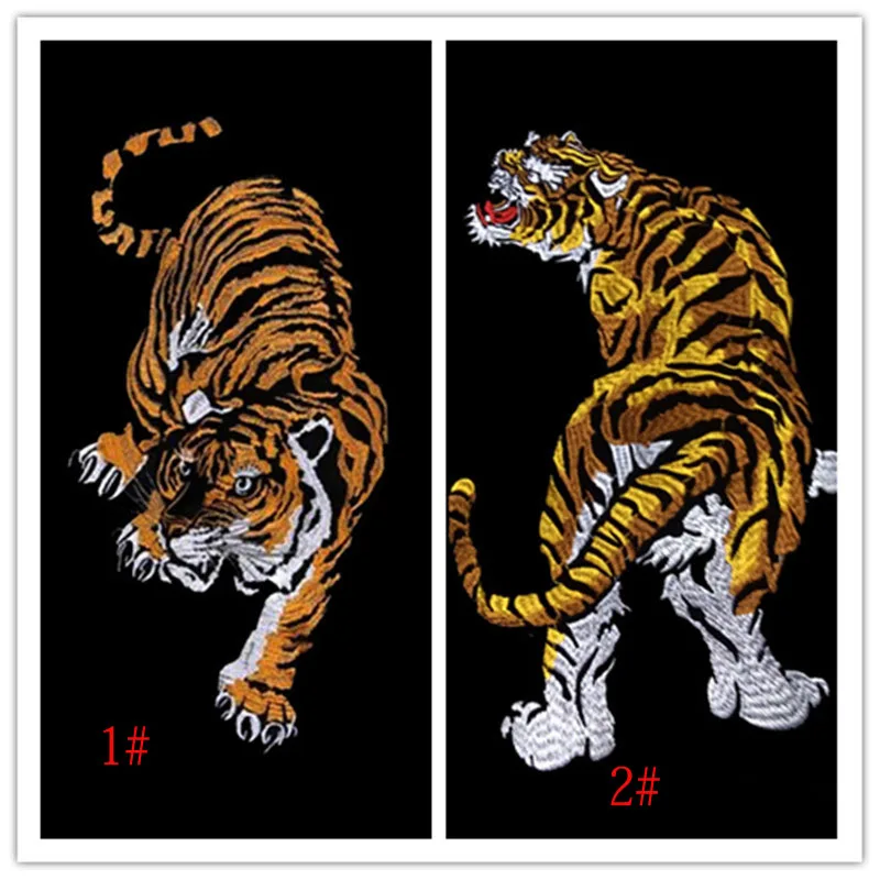 2Pcs/Lot 2kinds Large Embroidered Tiger Patch 3D Animals Patches For Clothes Jacket Back Patches Stick on AC176
2Pcs/Lot 2kinds Large Embroidered Tiger Patch 3D Animals Patches For Clothes Jacket Back Patches Stick on AC176