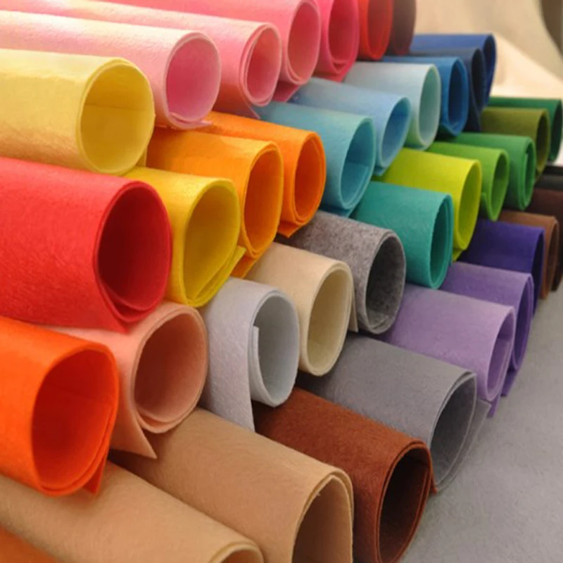 16 Colors for choose 50x40cm 1mm Thick Polyester Stamp Nonwoven Felt Fabric Patchwork DIY Craft Sewing Toy Bag Home Decoration | Дом и сад