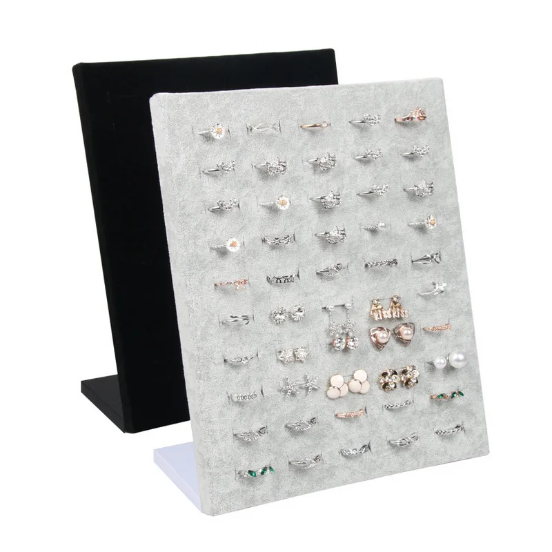 50 Slots Black/Grey Jewelry Storage Fabric Flocking Wedding Ring Earring Holder Board Pin Ear Ring Display Shelf Free Shipping
50 Slots Black/Grey Jewelry Storage Fabric Flocking Wedding Ring Earring Holder Board Pin Ear Ring Display Shelf Free Shipping