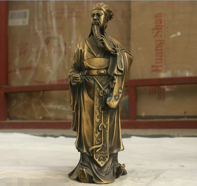 free Chinese Folk Culture Handmade Bronze Brass Statue Zhuge Liang Buddha Sculpture fast
free Chinese Folk Culture Handmade Bronze Brass Statue Zhuge Liang Buddha Sculpture fast