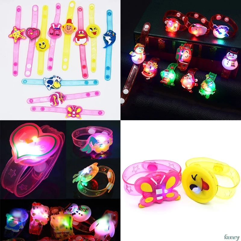 Kids Bracelet Luminous Children Bangle Christmas Cartoon Cute Funny Toys Night Light LED Wrist Band Boys Girls Shiny Gifts
Kids Bracelet Luminous Children Bangle Christmas Cartoon Cute Funny Toys Night Light LED Wrist Band Boys Girls Shiny Gifts