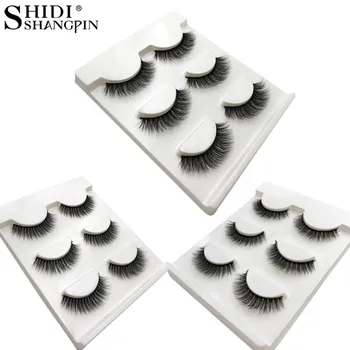 SHIDISHANGPIN 60 pairs wholesale mink eyelashes hand made false eyelash natural long 3d mink lashes makeup natural false lashes
SHIDISHANGPIN 60 pairs wholesale mink eyelashes hand made false eyelash natural long 3d mink lashes makeup natural false lashes