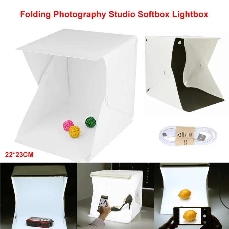 Portable Folding Lightbox for Photography Studio Softbox LED Light Soft Box Tent Kit for Phone DSLR Camera Photo Box
Portable Folding Lightbox for Photography Studio Softbox LED Light Soft Box Tent Kit for Phone DSLR Camera Photo Box