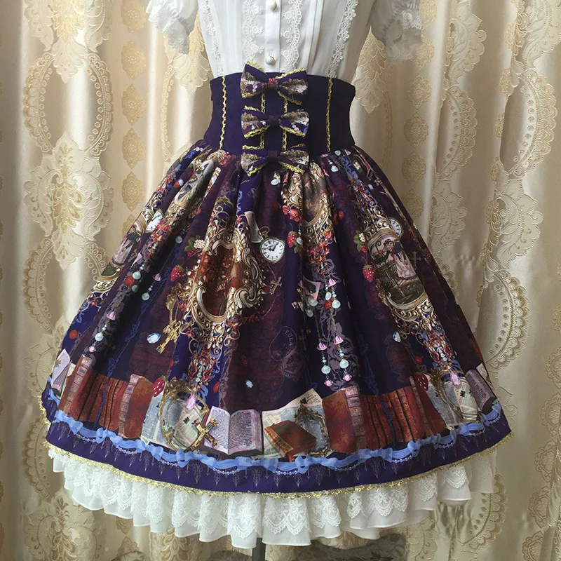 2019 Summer Sweet High Waist Skirt Vintage Kingdom Garden Printed Chiffon Skirt with Bow
2019 Summer Sweet High Waist Skirt Vintage Kingdom Garden Printed Chiffon Skirt with Bow