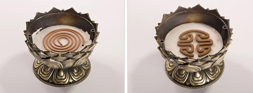 ERMAKOVA Lotus Flower Chinese Buddha Alloy Metal Incense Burner Incense Holder Handmade Censer Bowl Buddhist Home Decoration ERMAKOVA Lotus Flower Chinese Buddha Alloy Metal Incense Burner Incense Holder Handmade Censer Bowl Buddhist Home Decoration