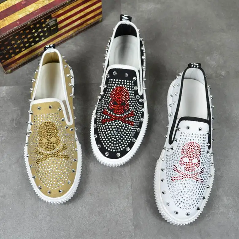 WEISHIMIBANG New Fashion Men Leisure Shoes Rivets Charm Skull Pattern Slip On Man Loafer Shoes Canvas Breathable Casual Shoes 43
WEISHIMIBANG New Fashion Men Leisure Shoes Rivets Charm Skull Pattern Slip On Man Loafer Shoes Canvas Breathable Casual Shoes 43