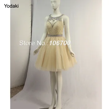 Lovely Real Photos Hand Make Crystal Beading Prom Dresses O Neck A Line Off the Shoulder Sheer Back Short Party Evening Gowns
Lovely Real Photos Hand Make Crystal Beading Prom Dresses O Neck A Line Off the Shoulder Sheer Back Short Party Evening Gowns