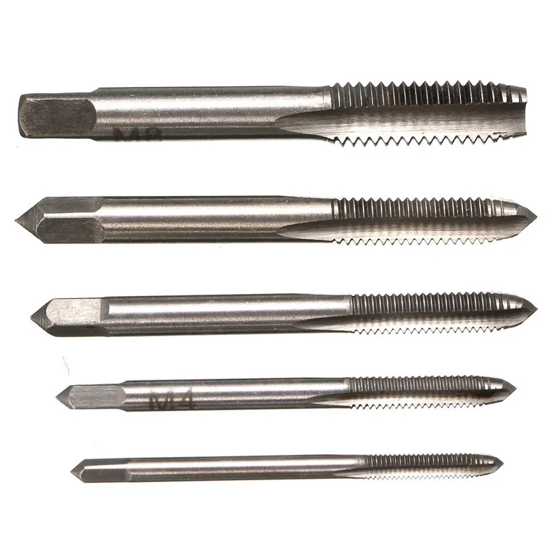 5Pcs/Set Hand Tap M3/M4/M5/M6/M8 & Die Machine Spiral Point Straight Fluted Screw Thread Metric Plug Tools | Инструменты