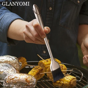 Silicone Basting Brush BBQ Grill Oil Sauce Brush Stainless Steel Handle Pastry Brush Butter Bread Brush BBQ Kitchen Accessories
Silicone Basting Brush BBQ Grill Oil Sauce Brush Stainless Steel Handle Pastry Brush Butter Bread Brush BBQ Kitchen Accessories