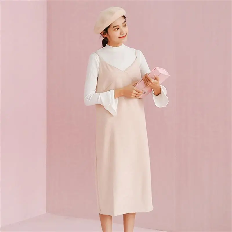 Women's Clothes Japan Kawaii Retro Simple Loose Deerskin Sling Long Dress Female Cute Korean Harajuku Dresses For Women
Women's Clothes Japan Kawaii Retro Simple Loose Deerskin Sling Long Dress Female Cute Korean Harajuku Dresses For Women