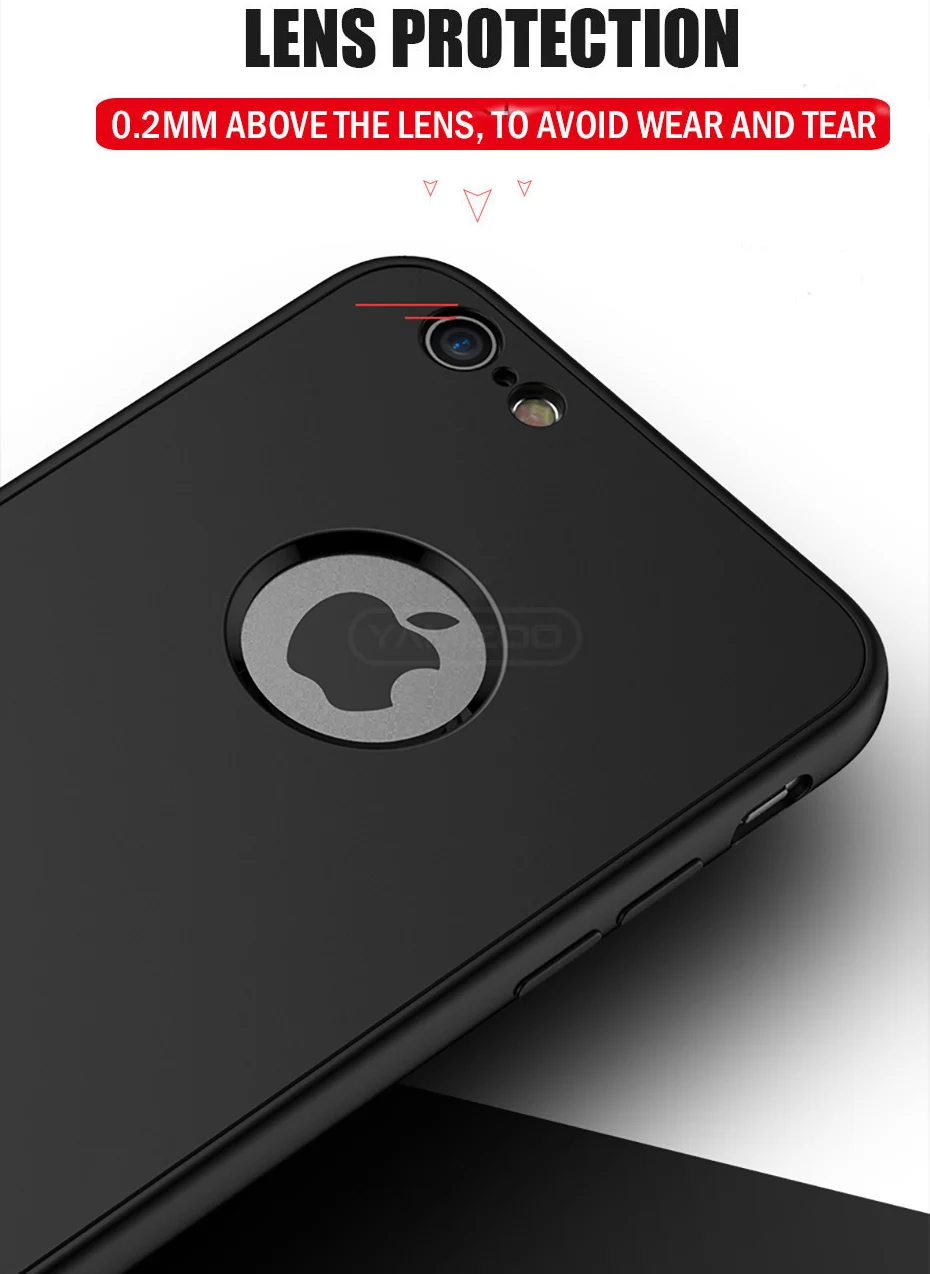 YAMIZOO Case For iPhone 6 6s 7 8 x Case For iPhone 7 8 6 6s Plus Case 360 Full Body Protective Phone Cases Silicone Soft Coque x (7)