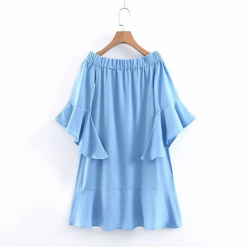 Sexy Off Shoulder Mini Dresses Womens Short Ruffled Sleeve Dress Women Ruffled Hem Summer Short Dresses Female Vestidos De Festa
Sexy Off Shoulder Mini Dresses Womens Short Ruffled Sleeve Dress Women Ruffled Hem Summer Short Dresses Female Vestidos De Festa