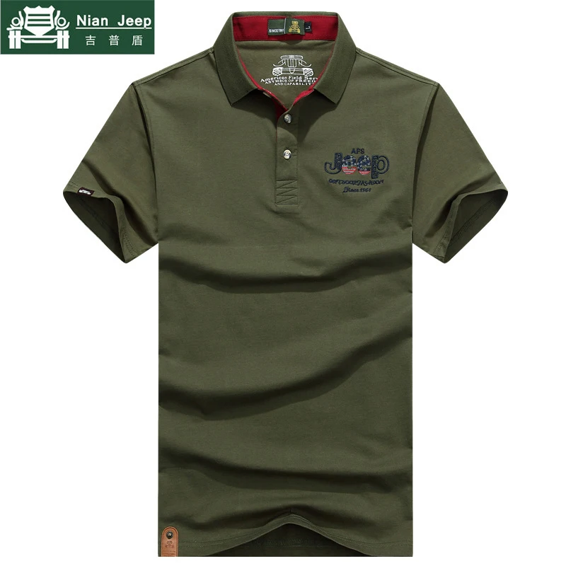 AFS-JEEP-Brand-Embroidery-Polo-Shirt-Men-Solid-Anti-Pilling-Breathable-Summer-Cotton-Camisa-Polo-Shirts