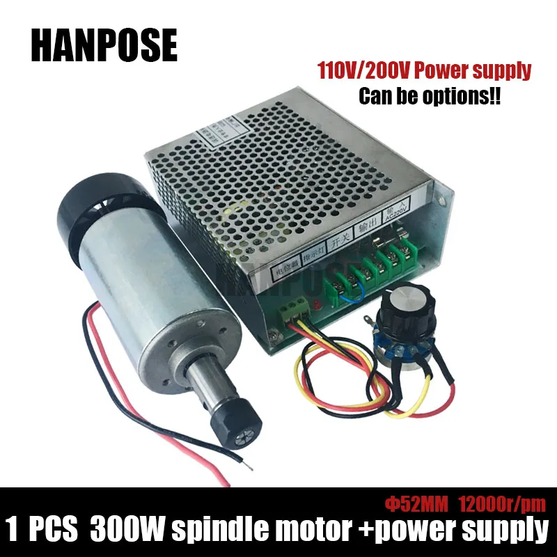 Free shipping CNC Spindle 300W Air Cooled Spindle Kit, 0.3KW Motor Spindle with Power Supply Speed Governor For DIY CNC
Free shipping CNC Spindle 300W Air Cooled Spindle Kit, 0.3KW Motor Spindle with Power Supply Speed Governor For DIY CNC