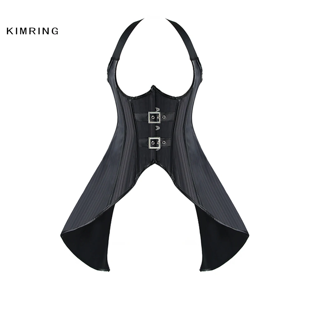Kimring Fashion Underbust Corset Women Sexy Waist Slim Bustiers Plastic Bone Ribbon Halter Neckline Waist Cincher Corselet
Kimring Fashion Underbust Corset Women Sexy Waist Slim Bustiers Plastic Bone Ribbon Halter Neckline Waist Cincher Corselet