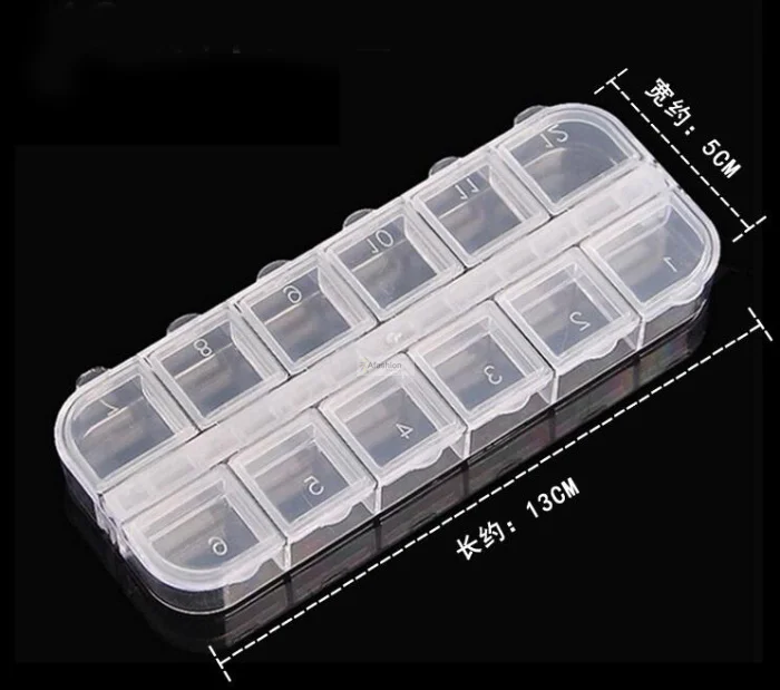 12 cells Nail Art Rhinestone Box Nail Art Jewelry Powder bead Display Case Organizer Storage Container
12 cells Nail Art Rhinestone Box Nail Art Jewelry Powder bead Display Case Organizer Storage Container