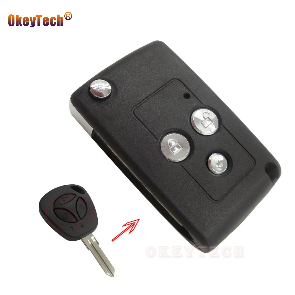 OkeyTech for Lada Kalina Granta Car Keys 3 Button Modify Flip Folding Remote Auto Car Switchblade Key Replacement Case FOB Shell
OkeyTech for Lada Kalina Granta Car Keys 3 Button Modify Flip Folding Remote Auto Car Switchblade Key Replacement Case FOB Shell
