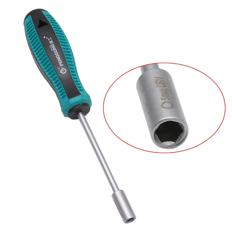 Metal Socket Driver Wrench Screwdriver Hex Nut Key Nutdriver Hand Tool 5mm Nov2-A
Metal Socket Driver Wrench Screwdriver Hex Nut Key Nutdriver Hand Tool 5mm Nov2-A