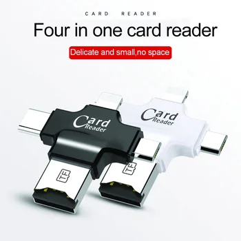 Mobile phone card reader multi-function four-in-one TYPE-C for Apple Android camera support IOS8 and above system card
Mobile phone card reader multi-function four-in-one TYPE-C for Apple Android camera support IOS8 and above system card