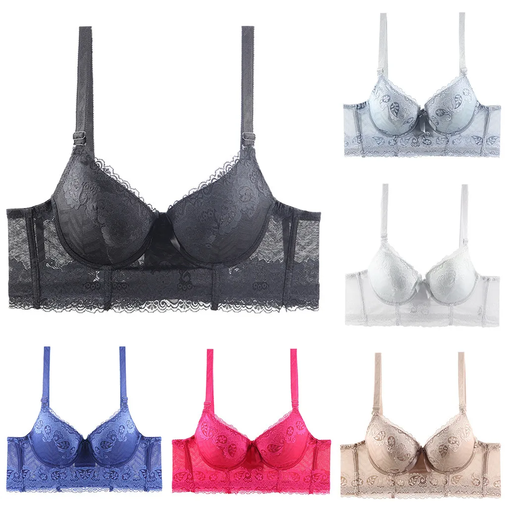 Bras For Women Women Thickening And Gathering Big Bra 6-Row Lace Sexy Bra With Underwear Brasieres Para Mujer Womens Bra
Bras For Women Women Thickening And Gathering Big Bra 6-Row Lace Sexy Bra With Underwear Brasieres Para Mujer Womens Bra