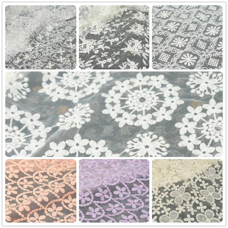 1 meter grenadine organza three dimensional embroidery flower lace fabric for wedding garment handmade DIY background cloth A74
1 meter grenadine organza three dimensional embroidery flower lace fabric for wedding garment handmade DIY background cloth A74