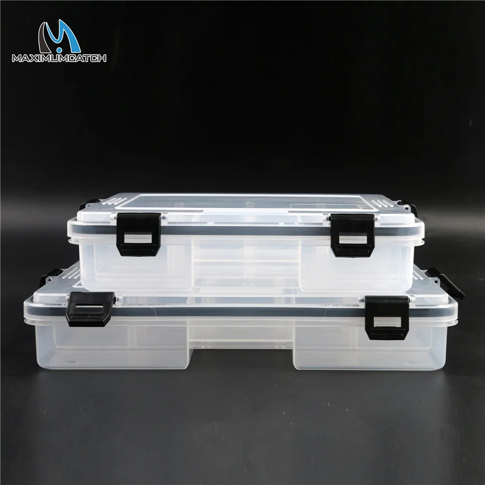 Maximumcatch Brand 22*16.5*5Cm/28*18*5Cm Transparent Plastic 5-11 Comp –  Bargain Bait Box