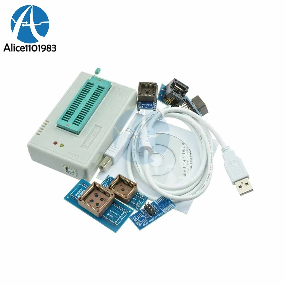TL866II Plus Programmer USB BIOS EPROM FLASH 6 Adapters Socket Extractor Module 13000 IC Module
TL866II Plus Programmer USB BIOS EPROM FLASH 6 Adapters Socket Extractor Module 13000 IC Module