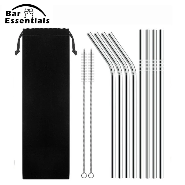 4pcs/set Reusable Drinking Straw High Quality 304 Stainless Steel Metal Straw with Cleaner Brush For Mugs Bar tool
4pcs/set Reusable Drinking Straw High Quality 304 Stainless Steel Metal Straw with Cleaner Brush For Mugs Bar tool
