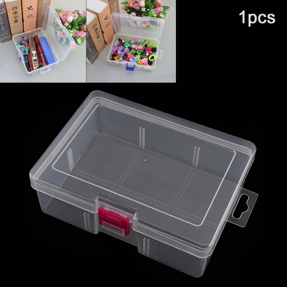 Transparent Portable No Grids PP Plastic Hold-all Home Storage Box for Tools Small Components Jewelry Bead Pills Organizer
Transparent Portable No Grids PP Plastic Hold-all Home Storage Box for Tools Small Components Jewelry Bead Pills Organizer