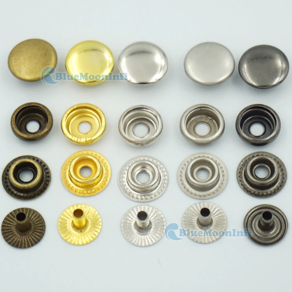 25/60/120 Sets 12 15mm Metal Rapid Rivet Button Snaps Fasteners Use for Leather craft 1/2" 5/8"
25/60/120 Sets 12 15mm Metal Rapid Rivet Button Snaps Fasteners Use for Leather craft 1/2" 5/8"