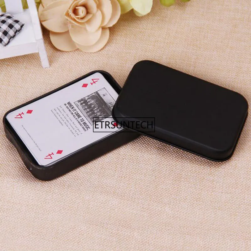 20pcs Rectangle Tin Box Black Metal Container Tin Boxes Candy Jewelry Playing Card Storage Boxes Gift Packaging ZA4830
20pcs Rectangle Tin Box Black Metal Container Tin Boxes Candy Jewelry Playing Card Storage Boxes Gift Packaging ZA4830