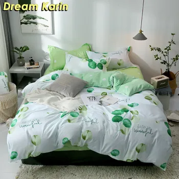 Dream Karin Leaf Print Pattern Bedding Set Pastoral Style Duvet Comforter Covers Bed Linings with Pillowcase Cover Home Textile
Dream Karin Leaf Print Pattern Bedding Set Pastoral Style Duvet Comforter Covers Bed Linings with Pillowcase Cover Home Textile