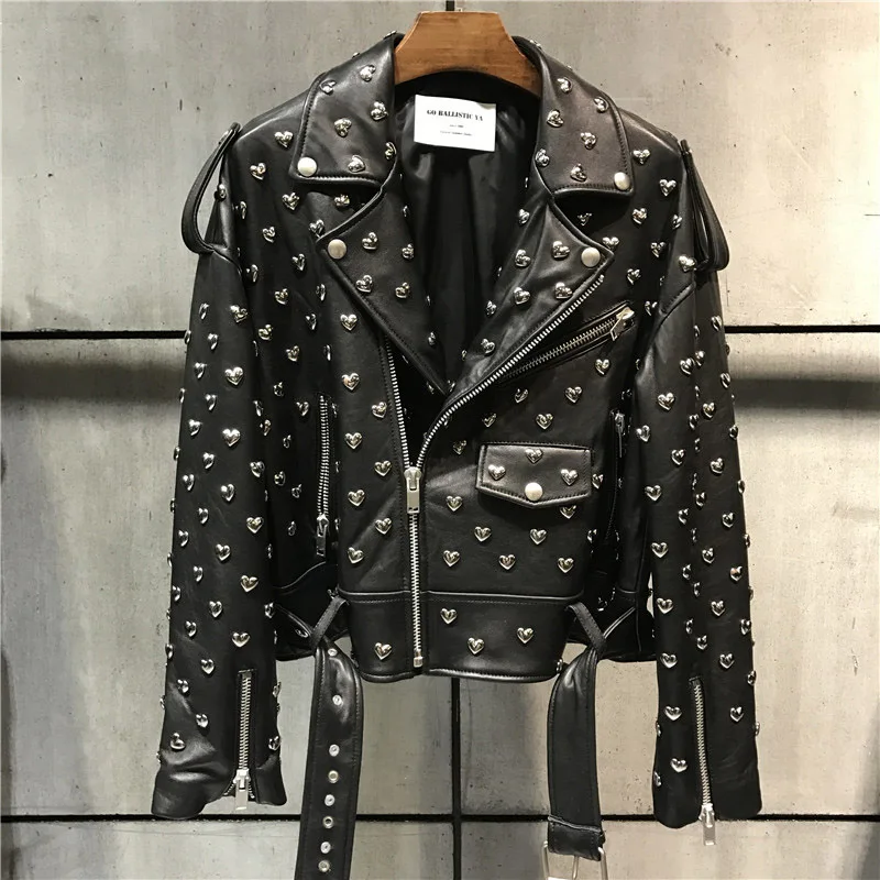 women quality genuine leather jacket fashion lady rivet real sheep leather blazer
women quality genuine leather jacket fashion lady rivet real sheep leather blazer
