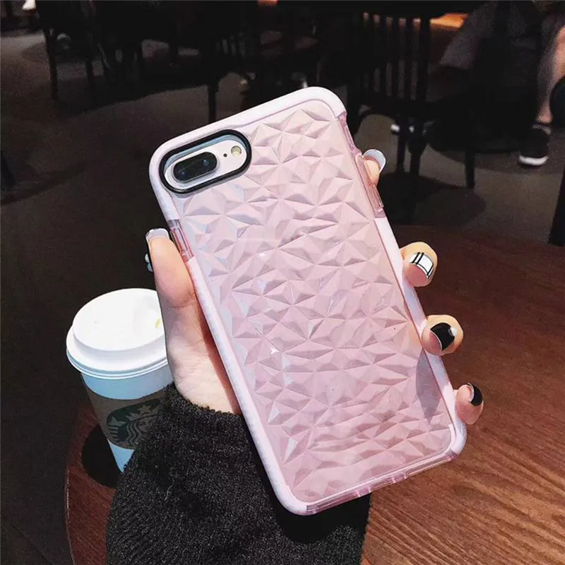 Fashion simple diamond texture mobile phone shell drop-resistant transparent soft shell Phone Accessories Transparent
Fashion simple diamond texture mobile phone shell drop-resistant transparent soft shell Phone Accessories Transparent
