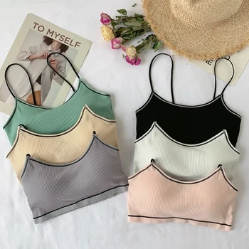 Girls Wireless Padding Short Camis Tops Students Basic Thin Camisole With Seperated Pads
Girls Wireless Padding Short Camis Tops Students Basic Thin Camisole With Seperated Pads