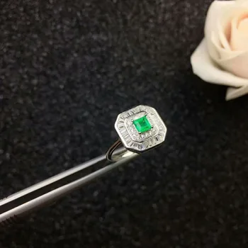 925 sterling silver Natural green Emerald Rings fine Jewelry gift women wedding open wholesale plant new 4*4mm dj040404agml
925 sterling silver Natural green Emerald Rings fine Jewelry gift women wedding open wholesale plant new 4*4mm dj040404agml