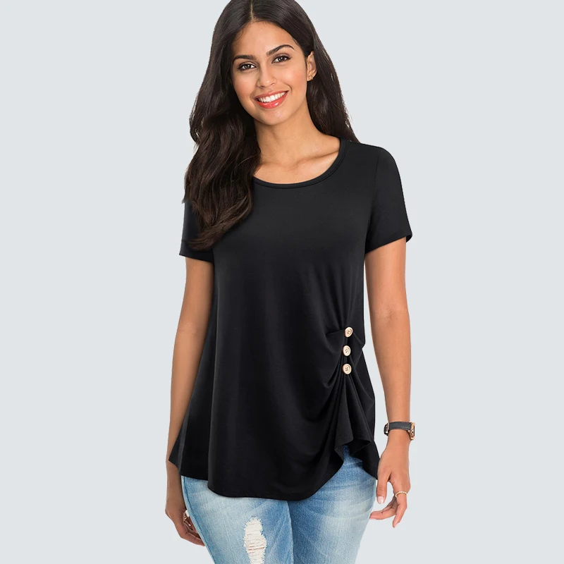 New Fashion Casual Summer Short Sleeve T-Shirt Women Basic Style Round Neck Solid Color Slim Fitted Tops HT036
New Fashion Casual Summer Short Sleeve T-Shirt Women Basic Style Round Neck Solid Color Slim Fitted Tops HT036