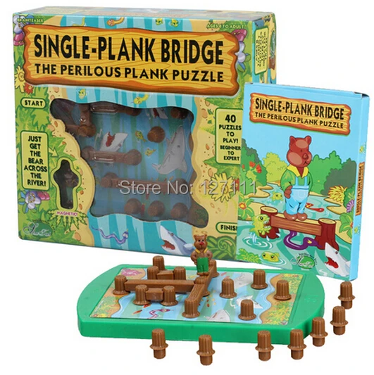 Kids puzzle game winnie cross River bridge Logical thinking maze task intellectual toys 40 quesions brinquedos meninos
Kids puzzle game winnie cross River bridge Logical thinking maze task intellectual toys 40 quesions brinquedos meninos