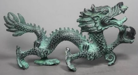 Copper Brass CHINESE crafts Asian Exquisite Chinese Bronze Handwork Dragon Statue
Copper Brass CHINESE crafts Asian Exquisite Chinese Bronze Handwork Dragon Statue